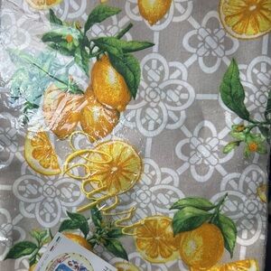 Yellow and Green Citrus Table Linens for Dining